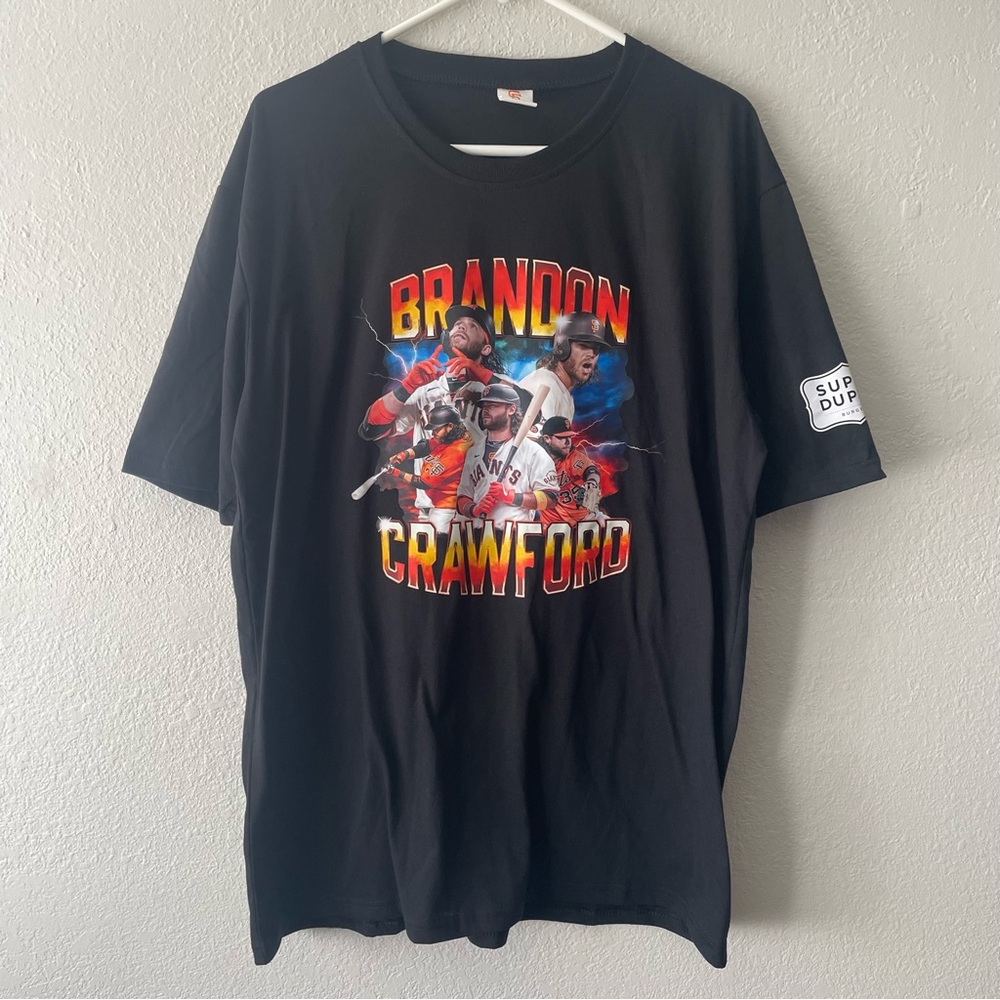 SF Giants Brandon Crawford Celebration Day Shirt Men’s XL San Francisco Giants